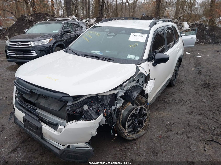 2025 Subaru Forester VIN JF2SLDAC9SH498317 IAAI salvage auction — FRONT & REAR, Salvage Title, sold $4,550 on 2026-07-14 (photo 6)