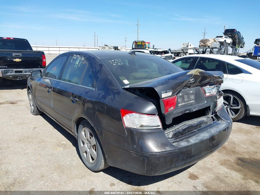 2009 Hyundai Sonata VIN 5NPET46C99H465866 IAAI salvage auction — REAR END, Original (Texas), sold $150 on 2026-07-07 (photo 3)