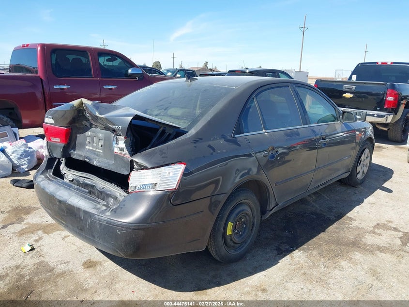 2009 Hyundai Sonata VIN 5NPET46C99H465866 IAAI salvage auction — REAR END, Original (Texas), sold $150 on 2026-07-07 (photo 4)