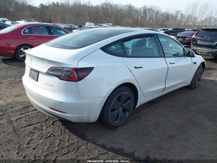 2021 Tesla Model 3 VIN 5YJ3E1EB4MF048400 IAAI salvage auction — FRONT END, Salvage Title, sold $6,300 on 2026-07-17 (photo 4)