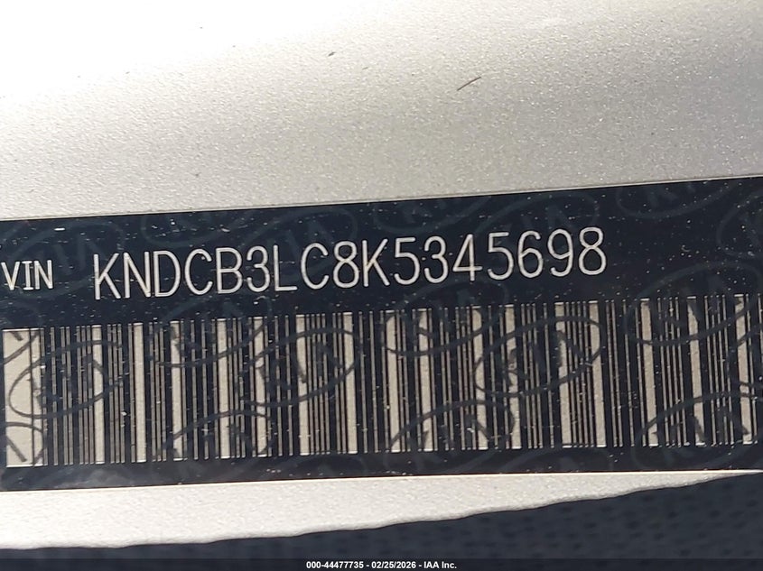 2019 Kia Niro VIN KNDCB3LC8K5345698 IAAI salvage auction — LEFT SIDE, Salvage (California), sold $2,550 on 2026-07-06 (photo 9)