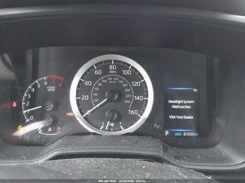 2021 Toyota Corolla VIN 5YFEPMAEXMP257228 IAAI salvage auction — FRONT END, Salvage Title, sold $4,400 on 2026-07-31 (photo 7)