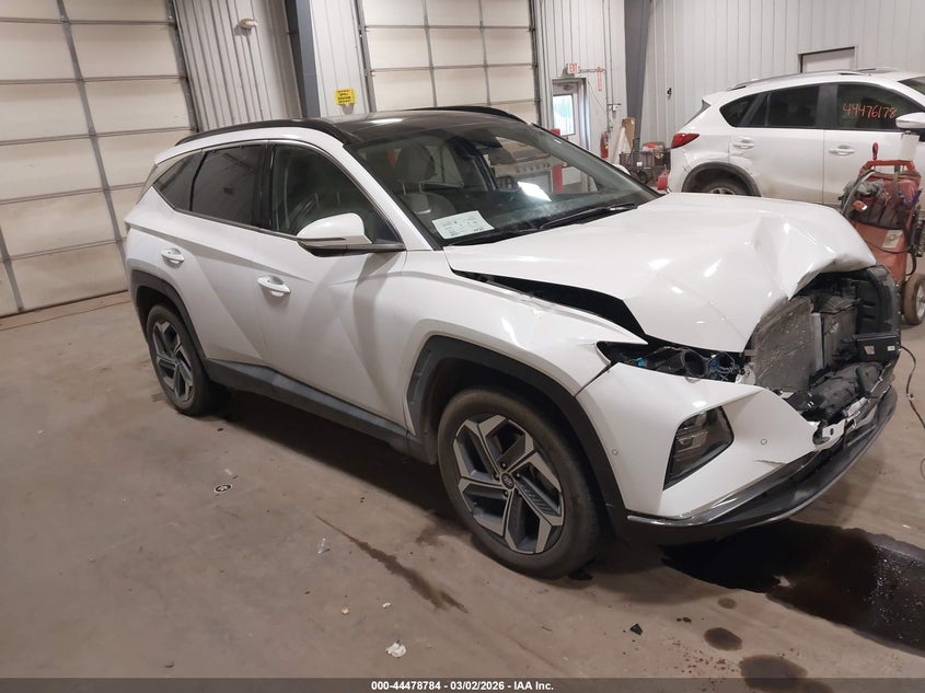 2022 Hyundai Tucson VIN KM8JECA12NU014783 IAAI salvage auction — FRONT END, Regular (South Dakota), sold $9,400 on 2026-08-01 (photo 1)
