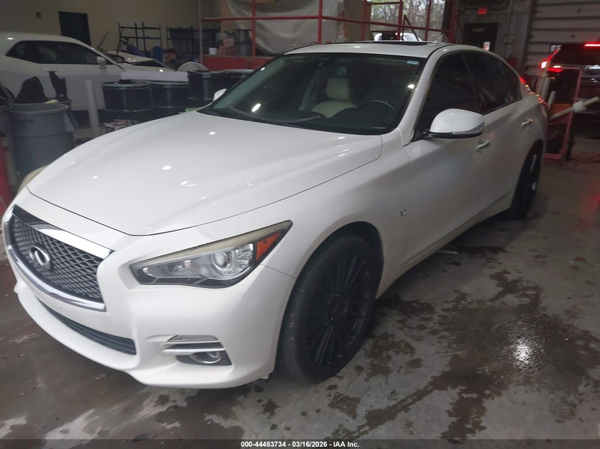 2015 Infiniti Q50 VIN JN1BV7AR0FM419552 IAAI salvage auction — RIGHT REAR, Salvage Title, sold $1,850 on 2026-07-29 (photo 2)
