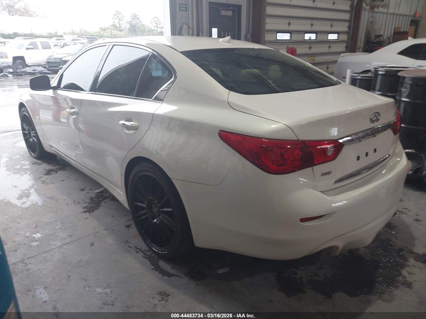 2015 Infiniti Q50 VIN JN1BV7AR0FM419552 IAAI salvage auction — RIGHT REAR, Salvage Title, sold $1,850 on 2026-07-29 (photo 3)