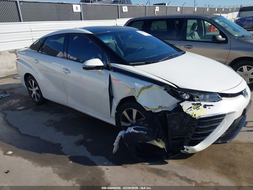 2017 Toyota Mirai VIN JTDBVRBD8HA001692 IAAI salvage auction — FRONT END, Salvage (California), sold $200 on 2026-07-29 (photo 1)