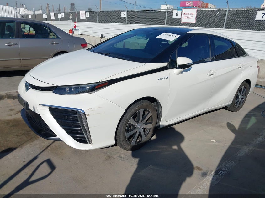 2017 Toyota Mirai VIN JTDBVRBD8HA001692 IAAI salvage auction — FRONT END, Salvage (California), sold $200 on 2026-07-29 (photo 2)