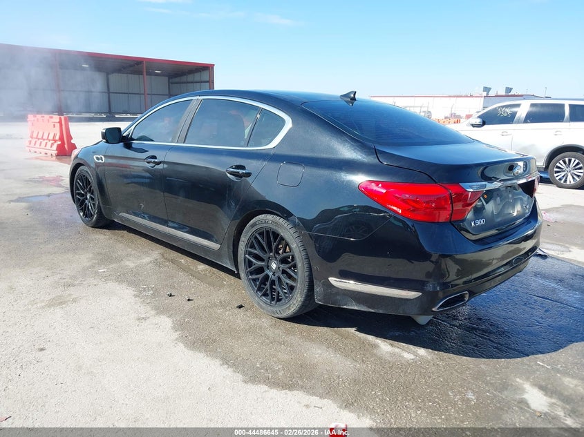 2015 Kia K900 VIN KNALU4D4XF6024511 IAAI salvage auction — RIGHT FRONT, Salvage Title, sold $1,650 on 2026-07-14 (photo 3)