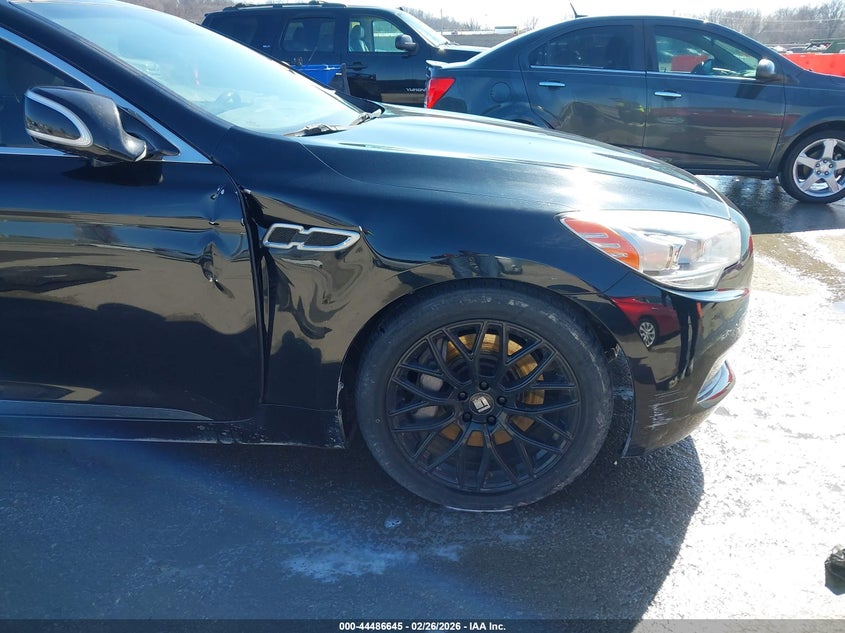 2015 Kia K900 VIN KNALU4D4XF6024511 IAAI salvage auction — RIGHT FRONT, Salvage Title, sold $1,650 on 2026-07-14 (photo 6)