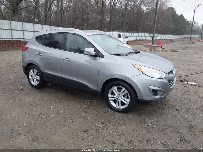 2012 Hyundai Tucson VIN KM8JU3AC6CU442793 IAAI salvage auction — LEFT SIDE, Salvage Title, sold $1,700 on 2026-07-29 (photo 1)
