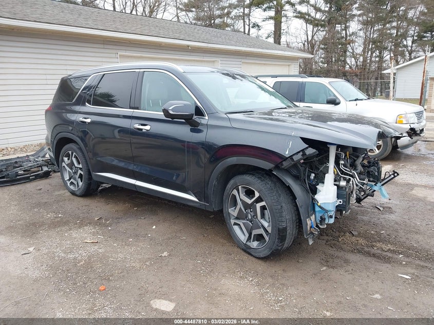 2024 Hyundai Palisade VIN KM8R4DGE7RU708283 IAAI salvage auction — ENGINE DAMAGE, Salvage Title, sold $1,050 on 2026-07-27 (photo 1)