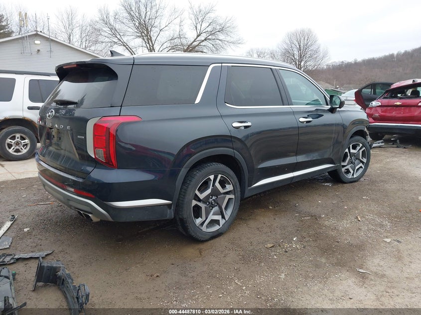 2024 Hyundai Palisade VIN KM8R4DGE7RU708283 IAAI salvage auction — ENGINE DAMAGE, Salvage Title, sold $1,050 on 2026-07-27 (photo 4)