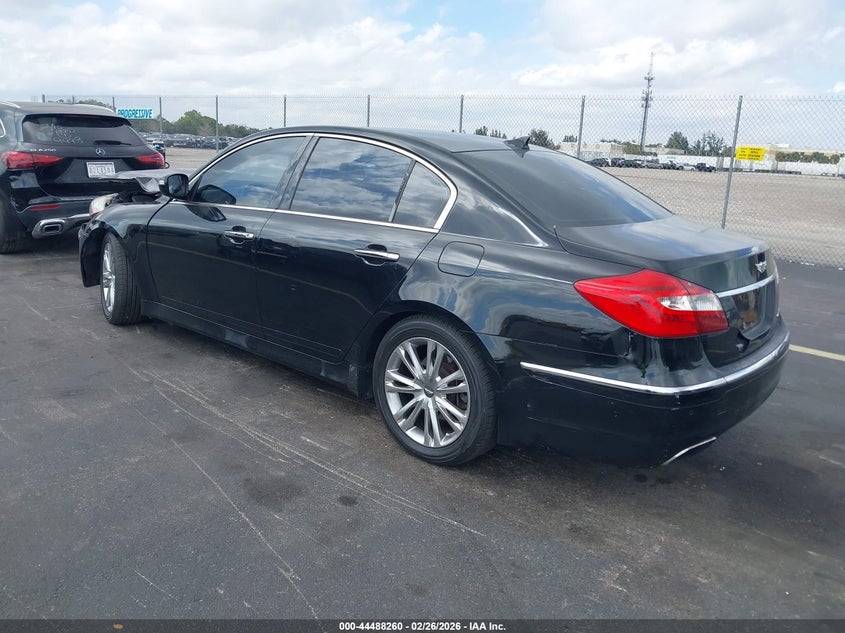 2013 Hyundai Genesis VIN KMHGC4DD0DU241495 IAAI salvage auction — FRONT END, Rebuildable (Florida), sold $875 on 2026-07-30 (photo 3)