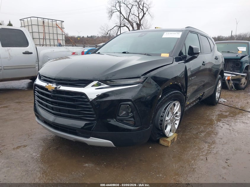 2022 Chevrolet Blazer VIN 3GNKBJRS1NS136920 IAAI salvage auction — LEFT FRONT, Clear (Oklahoma), sold $8,100 on 2026-08-01 (photo 2)