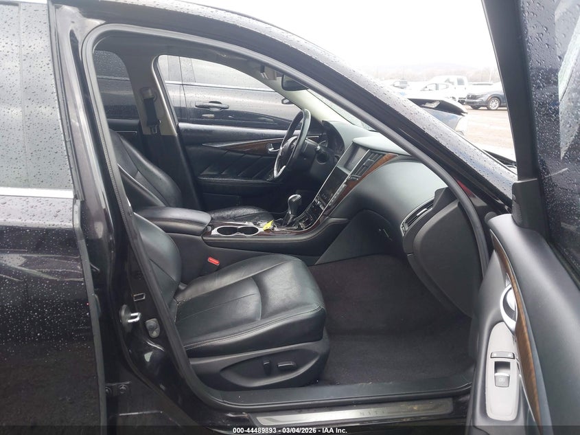 2015 Infiniti Q50 VIN JN1BV7AR2FM421660 IAAI salvage auction — SIDE, Salvage Title, sold $2,600 on 2026-07-16 (photo 5)