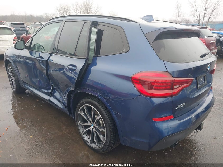 2021 BMW X3 VIN 5UXTY5C07M9E47636 IAAI salvage auction — LEFT SIDE, Salvage Title, sold $13,425 on 2026-07-07 (photo 3)