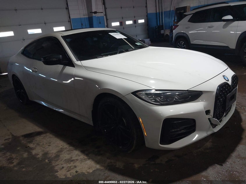 2021 BMW 4er VIN WBA73AP05MCH03549 IAAI salvage auction — FRONT END, Salvage Title, sold $15,200 on 2026-08-19 (photo 1)