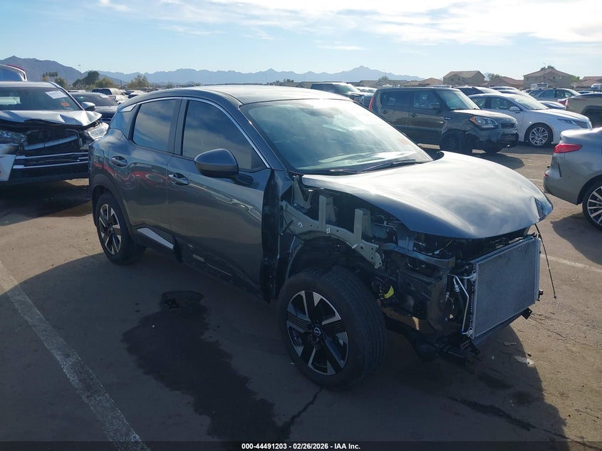 2025 Nissan Kicks VIN 3N8AP6CB2SL406274 IAAI salvage auction — FRONT END, Salvage Title, sold $4,650 on 2026-07-09 (photo 1)