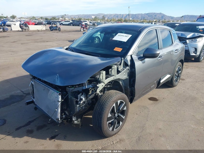 2025 Nissan Kicks VIN 3N8AP6CB2SL406274 IAAI salvage auction — FRONT END, Salvage Title, sold $4,650 on 2026-07-09 (photo 2)