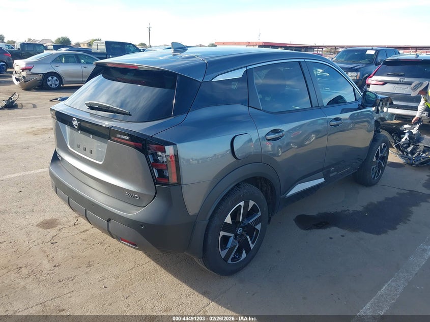 2025 Nissan Kicks VIN 3N8AP6CB2SL406274 IAAI salvage auction — FRONT END, Salvage Title, sold $4,650 on 2026-07-09 (photo 4)
