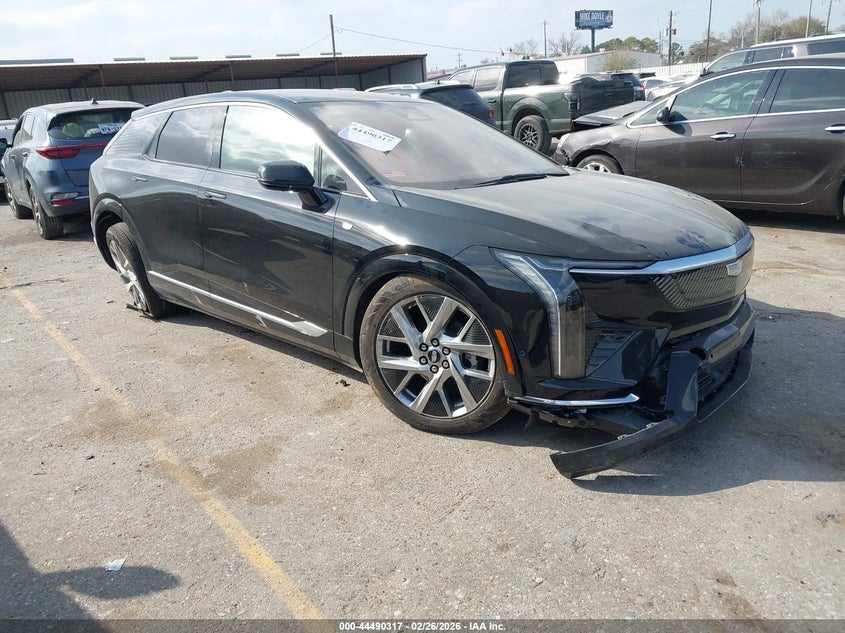 2025 Cadillac Optiq VIN 3GYK3BMR7SS262110 IAAI salvage auction — LEFT SIDE, Salvage Title, sold $9,150 on 2026-08-27 (photo 1)