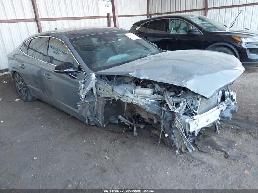 2022 Hyundai Sonata VIN KMHL14JC8NA218114 IAAI salvage auction — FRONT END, Salvage Title, sold $2,750 on 2026-07-15 (photo 1)