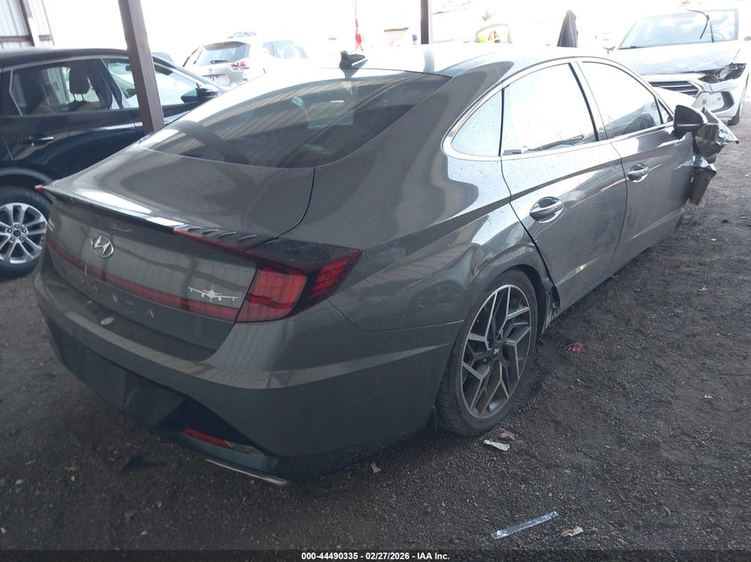 2022 Hyundai Sonata VIN KMHL14JC8NA218114 IAAI salvage auction — FRONT END, Salvage Title, sold $2,750 on 2026-07-15 (photo 4)
