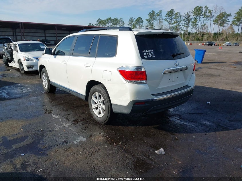 2013 Toyota Highlander VIN 5TDZK3EH1DS124170 IAAI salvage auction — FRONT END, Rebuildable (Florida), sold $2,100 on 2026-07-21 (photo 3)