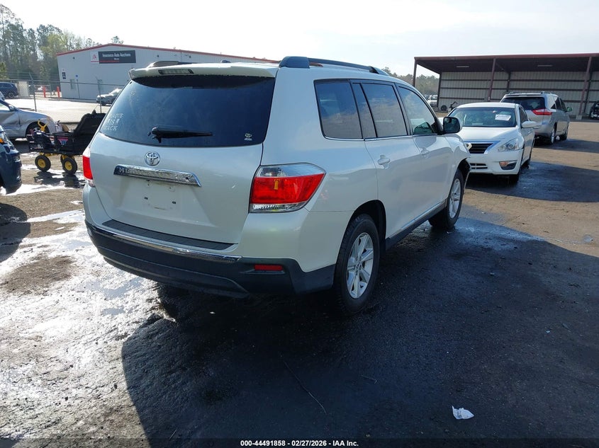 2013 Toyota Highlander VIN 5TDZK3EH1DS124170 IAAI salvage auction — FRONT END, Rebuildable (Florida), sold $2,100 on 2026-07-21 (photo 4)