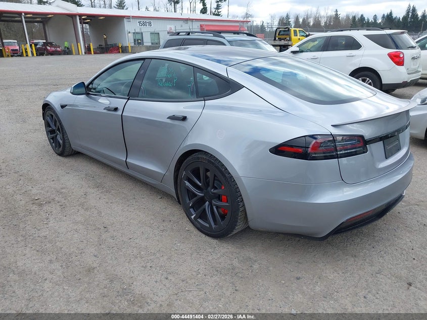 2025 Tesla Model s VIN 5YJSA1E69SF547832 IAAI salvage auction — FRONT END, Salvage Title, sold $52,000 on 2026-07-22 (photo 3)
