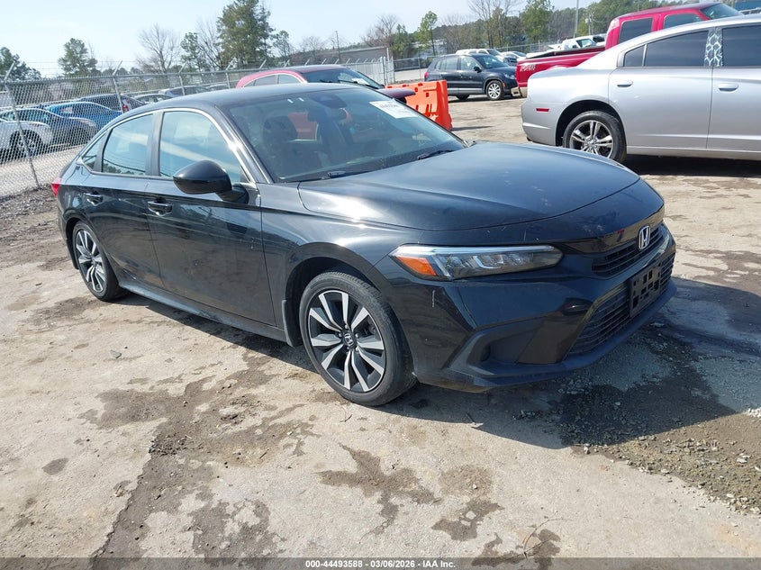 2022 Honda Civic VIN JHMFE1F7XNX001031 IAAI salvage auction — LEFT SIDE, Salvage Title, sold $4,600 on 2026-07-10 (photo 1)