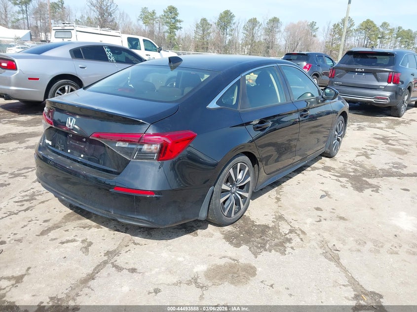 2022 Honda Civic VIN JHMFE1F7XNX001031 IAAI salvage auction — LEFT SIDE, Salvage Title, sold $4,600 on 2026-07-10 (photo 4)