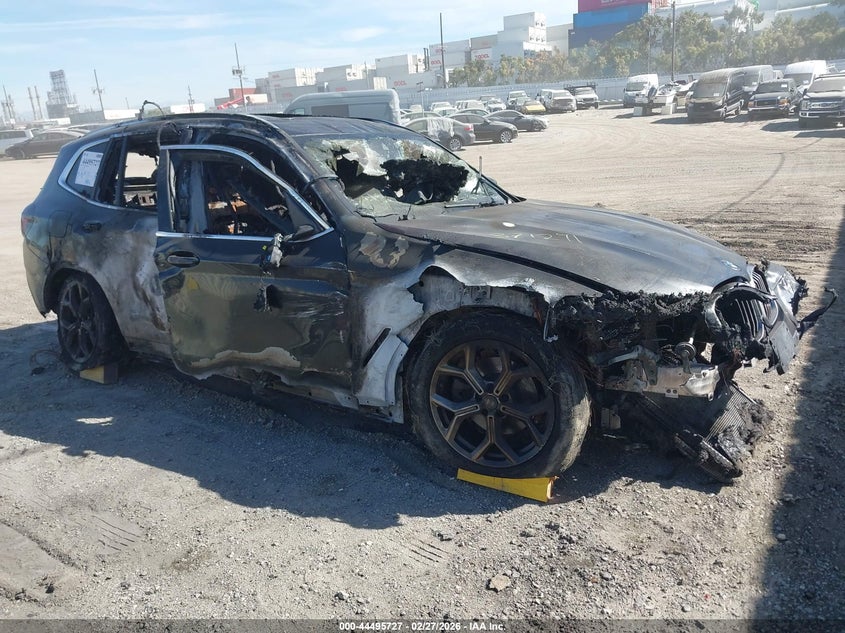 2023 BMW X3 VIN 5UX43DP08P9S92006 IAAI salvage auction — BURN, Non-Repairable (California), sold $275 on 2026-07-23 (photo 1)