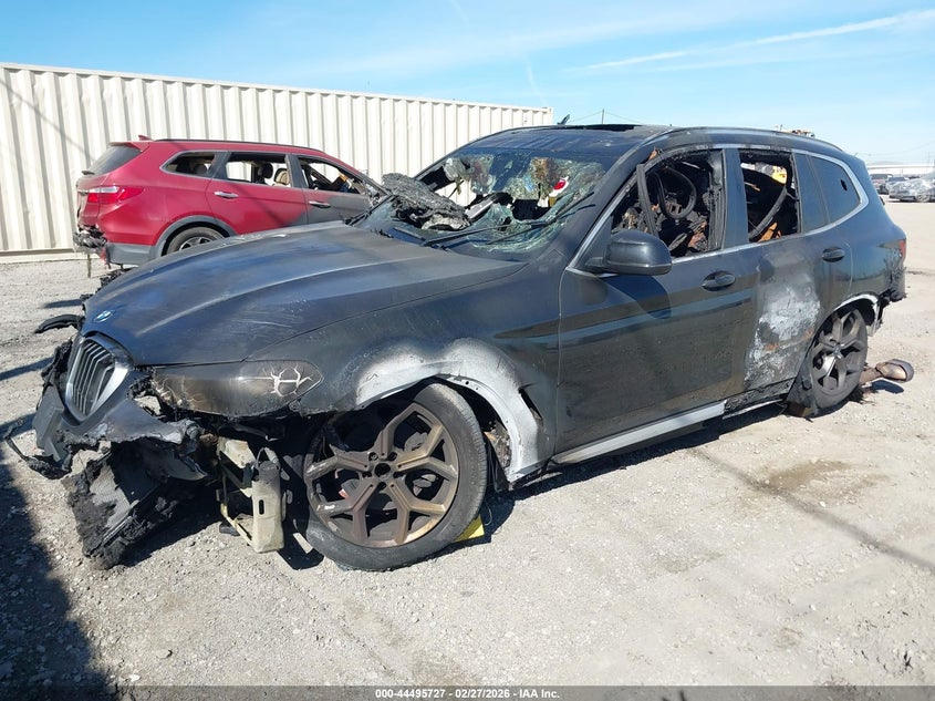 2023 BMW X3 VIN 5UX43DP08P9S92006 IAAI salvage auction — BURN, Non-Repairable (California), sold $275 on 2026-07-23 (photo 2)