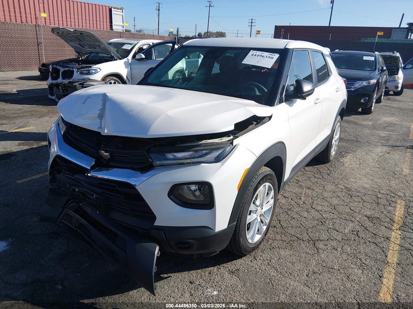 2021 Chevrolet Trailblazer VIN KL79MMS22MB169543 IAAI salvage auction — FRONT END, Salvage Title, sold $1,500 on 2026-07-13 (photo 2)