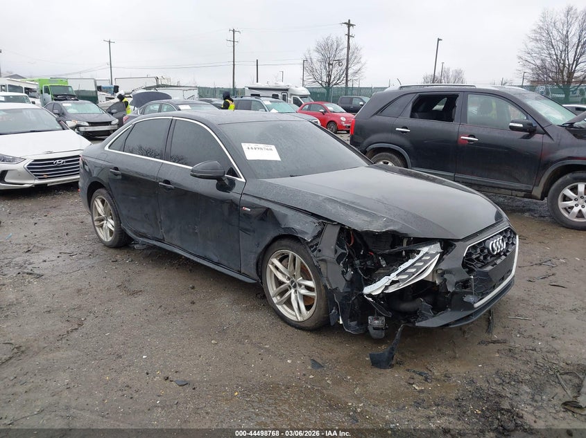 2020 Audi A4 VIN WAUENAF44LN012115 IAAI salvage auction — RIGHT FRONT, Salvage Title, sold $4,700 on 2026-07-24 (photo 1)