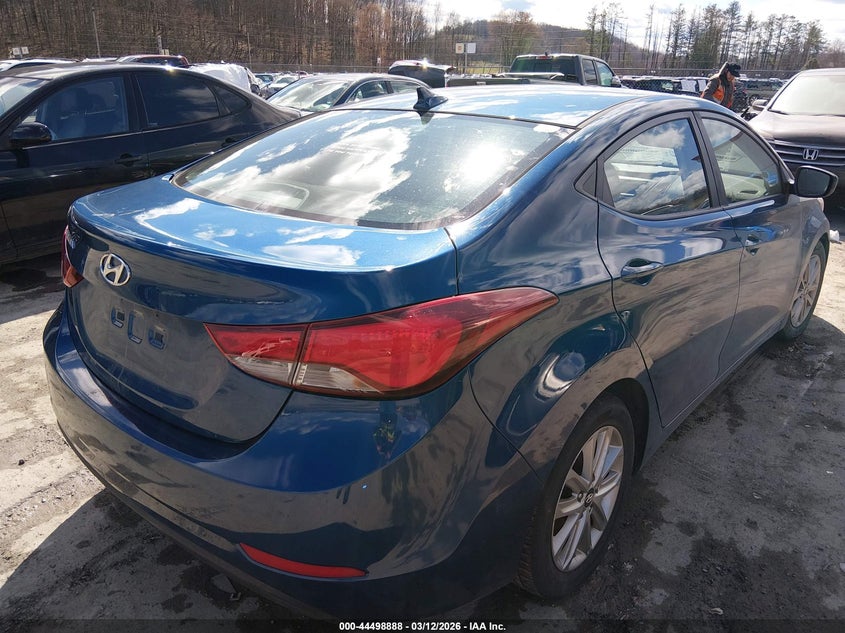 2015 Hyundai Elantra VIN KMHDH4AEXFU250919 IAAI salvage auction — FRONT END, Salvage (Idaho), sold $250 on 2026-07-29 (photo 4)