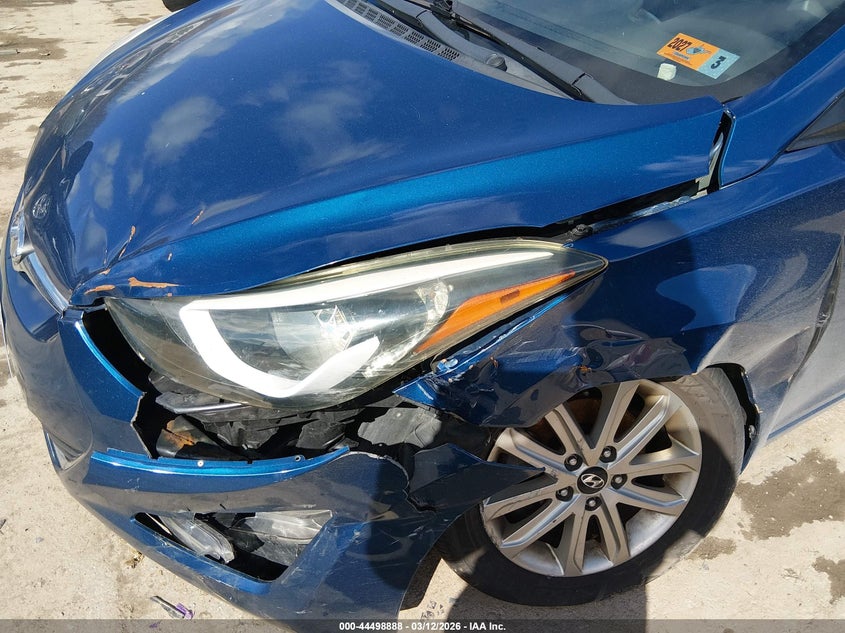 2015 Hyundai Elantra VIN KMHDH4AEXFU250919 IAAI salvage auction — FRONT END, Salvage (Idaho), sold $250 on 2026-07-29 (photo 6)