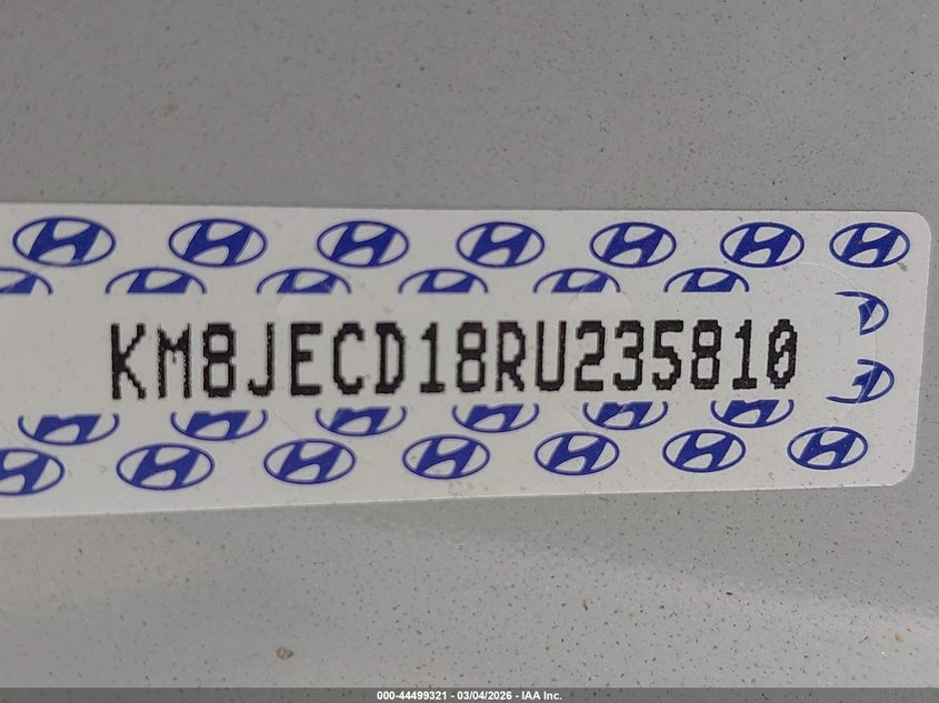2024 Hyundai Tucson VIN KM8JECD18RU235810 IAAI salvage auction — SIDE, Salvage (Iowa), sold $11,350 on 2026-07-16 (photo 9)