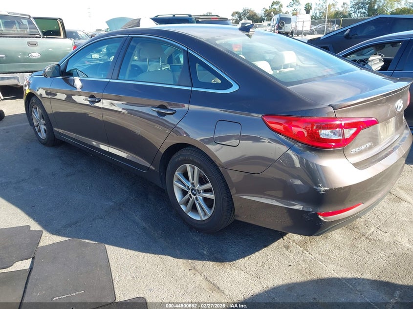 2017 Hyundai Sonata VIN 5NPE24AF9HH523333 IAAI salvage auction — Theft, Salvage (California), sold $3,050 on 2026-04-02 (photo 3)