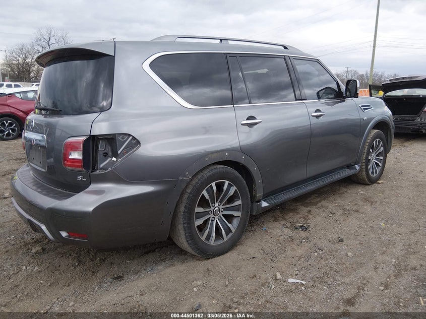 2019 Nissan Armada VIN JN8AY2ND9K9088599 IAAI salvage auction — REAR END, Salvage Title, sold $5,400 on 2026-07-09 (photo 4)