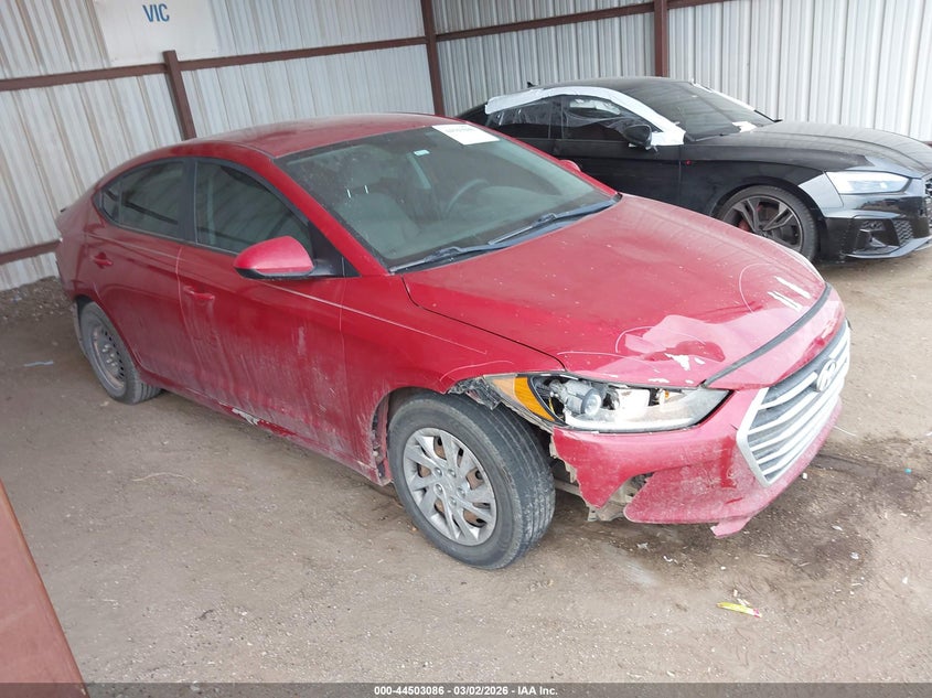 2018 Hyundai Elantra VIN KMHD74LF3JU612283 IAAI salvage auction — FRONT & REAR, Clear (Oklahoma), sold $1,700 on 2026-07-15 (photo 1)