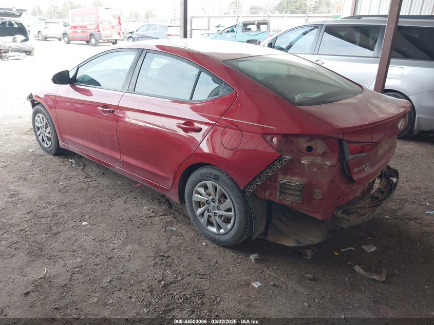 2018 Hyundai Elantra VIN KMHD74LF3JU612283 IAAI salvage auction — FRONT & REAR, Clear (Oklahoma), sold $1,700 on 2026-07-15 (photo 3)