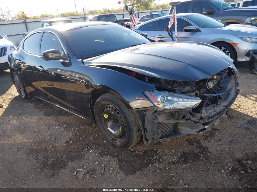 2019 Maserati Ghibli VIN ZAM57XSA1K1319433 IAAI salvage auction — FRONT END, Salvage (Oklahoma), sold $5,700 on 2026-07-28 (photo 1)