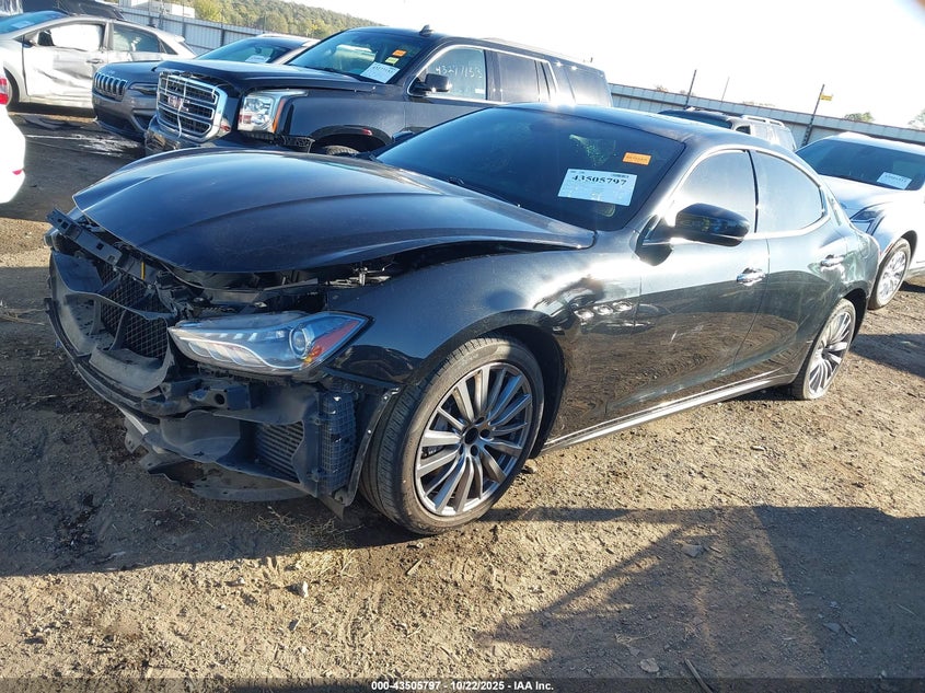 2019 Maserati Ghibli VIN ZAM57XSA1K1319433 IAAI salvage auction — FRONT END, Salvage (Oklahoma), sold $5,700 on 2026-07-28 (photo 2)
