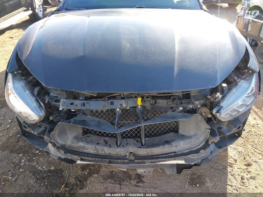 2019 Maserati Ghibli VIN ZAM57XSA1K1319433 IAAI salvage auction — FRONT END, Salvage (Oklahoma), sold $5,700 on 2026-07-28 (photo 6)