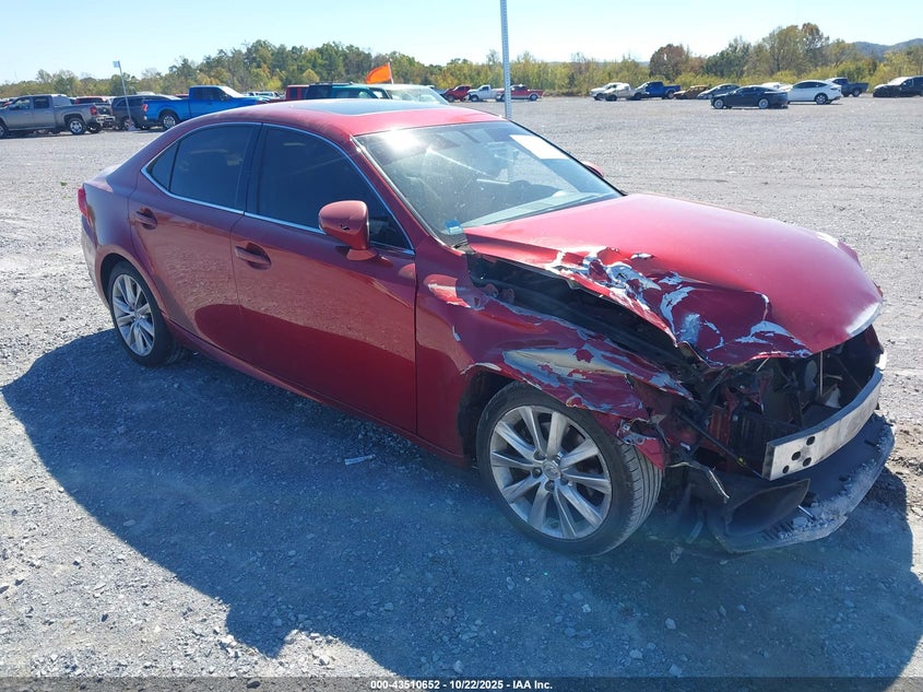2015 Lexus Is 250 VIN JTHBF1D23F5056940 IAAI salvage auction — FRONT END, Salvage (Georgia), sold $2,600 on 2026-07-14 (photo 1)