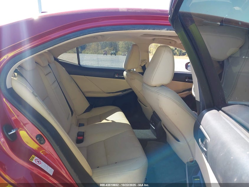 2015 Lexus Is 250 VIN JTHBF1D23F5056940 IAAI salvage auction — FRONT END, Salvage (Georgia), sold $2,600 on 2026-07-14 (photo 8)