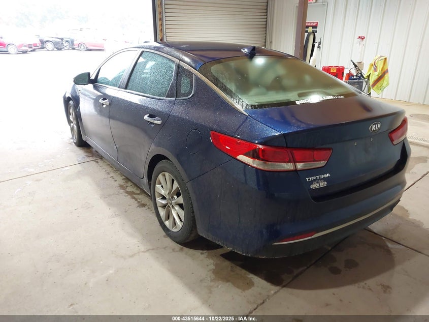 2017 Kia Optima VIN 5XXGT4L33HG123241 IAAI salvage auction — FRONT END, Salvage (Indiana), sold $1,100 on 2026-07-28 (photo 3)