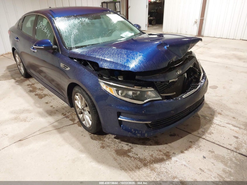 2017 Kia Optima VIN 5XXGT4L33HG123241 IAAI salvage auction — FRONT END, Salvage (Indiana), sold $1,100 on 2026-07-28 (photo 6)
